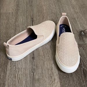 Sperry Seaside Quilted Sneakers - Champagne